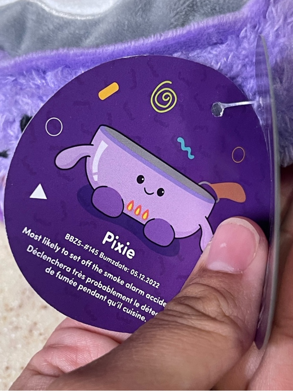 BOGO FREE ✨ BumBumz Pixie Frying Pan 4.5” KitchenBumz Plush NWT Kawaii Food - Picture 4 of 4